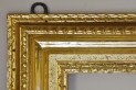 Water and oil gilded frame. XVIII century. Ireland. Style: British straight Loius XV. State after conservation.